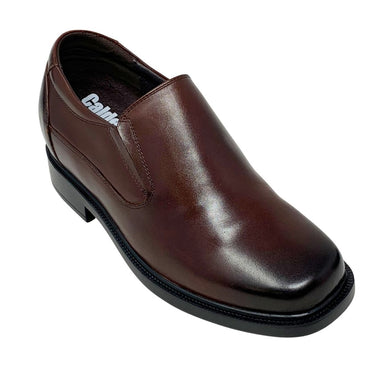 Elevator shoes height increase FSC0181 - 3.3 Inches Taller (Dark Brown) - Size 8 Only