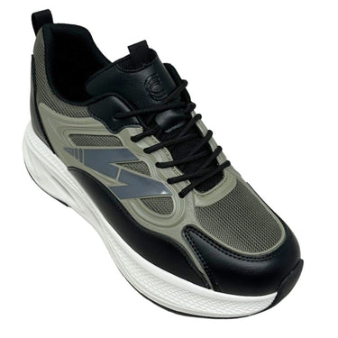 Elevator shoes height increase FSC0198 - 3 Inches Taller (Black/Green) - Size 9 Only