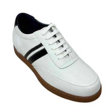 Elevator shoes height increase FSE0238 - 2.8 Inches Taller (White) - Size 11.5 Only