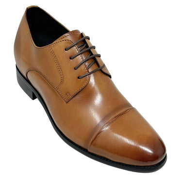 Elevator shoes height increase FSE0249 - 2.8 Inches Taller (Brown) - Size 10 Only