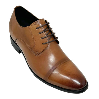 Elevator shoes height increase FSE0250 - 2.8 Inches Taller (Brown) - Size 10.5 Only