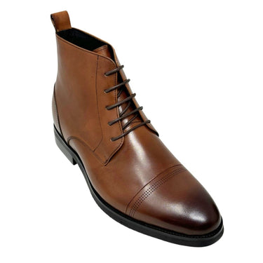 Elevator shoes height increase FSF0217 - 2.8 Inches Taller (Dark Brown) - Size 9.5 Only