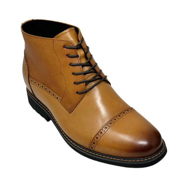Elevator shoes height increase FSF0222 - 3.2 Inches Taller (Brown) - Size 9 Only