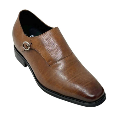 Elevator shoes height increase FSH0181 - 3.2 Inches Taller (Sand Brown) - Size 9.5 Only