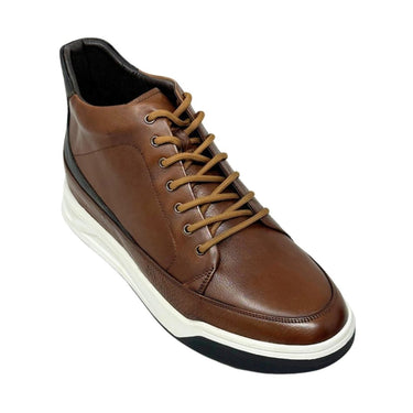 Elevator shoes height increase FSH0185 - 2.6 Inches Taller (Brown) - Size 11 Only