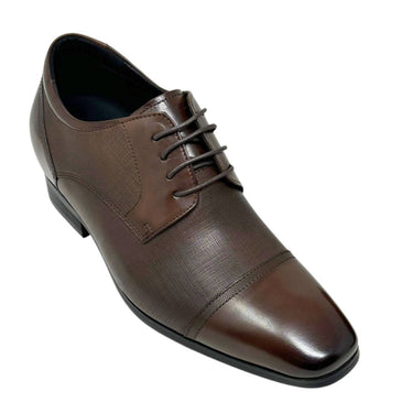 Elevator shoes height increase FSH0190 - 3.2 Inches Taller (Coffee Brown) - Size 10 Only