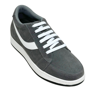 Elevator shoes height increase FSH0209 - 2.8 Inches Taller (Gray/White) - Size 9 Only