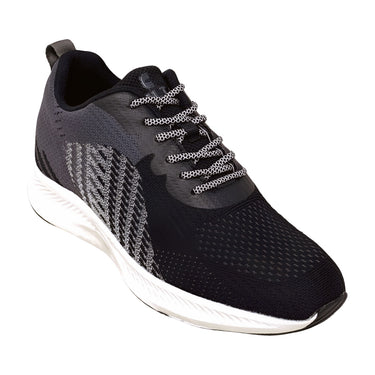 Elevator shoes height increase FSK0146 - 2.6 Inches Taller (Black/Gray) - Size 9 Only