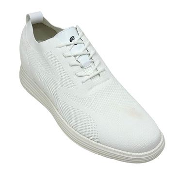 Elevator shoes height increase FSK0190 - 2.8 Inches Taller (White) - Size 10 Only
