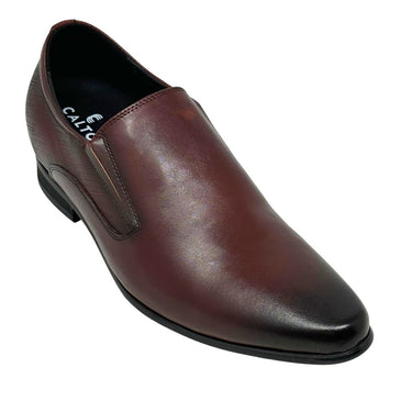 Elevator shoes height increase FSK0201 - 3 Inches Taller (Wine Red) - Size 10 Only