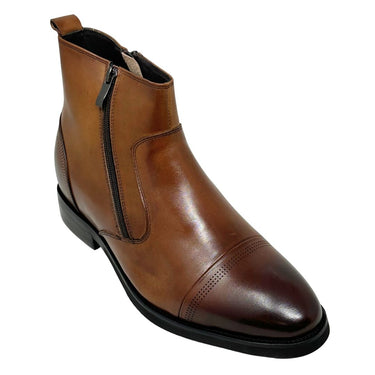 Elevator shoes height increase FSK0202 - 2.8 Inches Taller (Dark Brown) - Size 8 Only