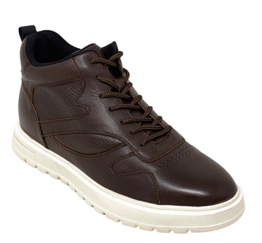 Elevator shoes height increase FSL0112 - 2.6 Inches Taller (Brown) - Size 9 Only