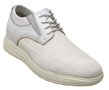 Elevator shoes height increase FSL0118 - 2.2 Inches Taller (White) - Size 9 Only