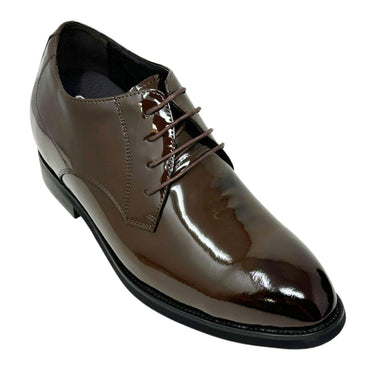 Elevator shoes height increase FSM0131 - 3.4 Inches Taller (Coffee Brown) - Size 8 Only