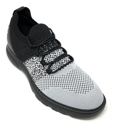 Elevator shoes height increase FSN0082 - 2.6 Inches Taller (Grey/Black) - Size 9 Only