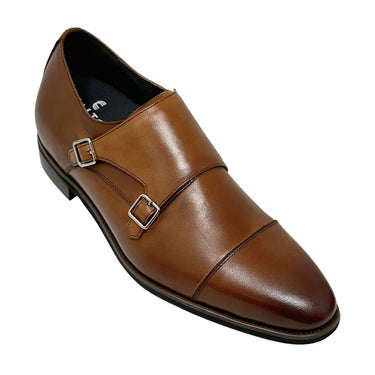 Elevator shoes height increase FSN0110 - 3 Inches Taller (Brown) - Size 9.5 Only