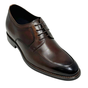 Elevator shoes height increase FSN0117 - 2.8 Inches Taller (Dark Brown) - Size 9.5 Only
