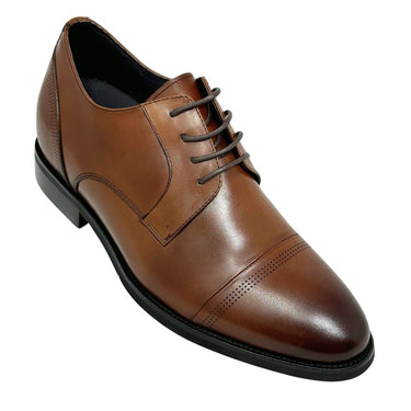 Elevator shoes height increase FSN0120 - 2.8 Inches Taller (Dark Brown) - Size 8.5 Only