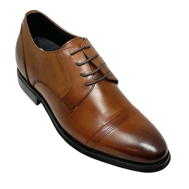 Elevator shoes height increase FSN0123 - 2.8 Inches Taller (Dark Brown) - Size 9.5 Only