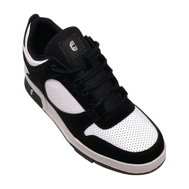 Elevator shoes height increase FSO0130 - 2.5 Inches Taller (Black/White) - Size 9 Only