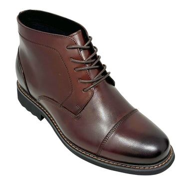 Elevator shoes height increase FSO0149 - 3.2 Inches Taller (Dark Brown) - Size 8 Only