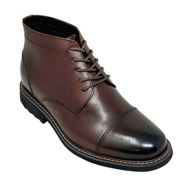 Elevator shoes height increase FSO0151 - 3.2 Inches Taller (Dark Brown) - Size 6.5 Only