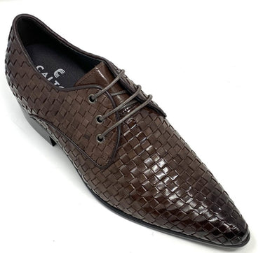 Elevator shoes height increase FSP0127 - 2.8 Inches Taller (Coffee) - Size 9 Only
