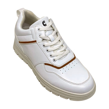Elevator shoes height increase FSP0143 - 2.2 Inches Taller (White) - Size 9 Only