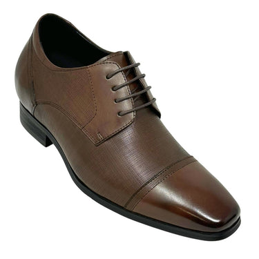 Elevator shoes height increase FSP0164 - 3.2 Inches Taller (Brown) - Size 11 Only