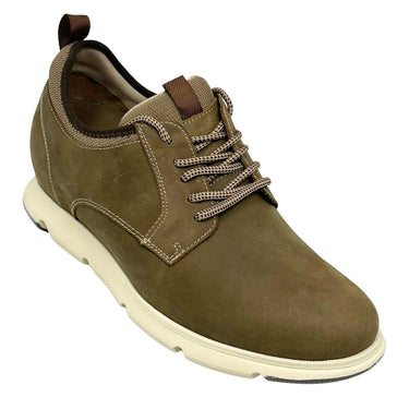 Elevator shoes height increase FSP0178 - 3.3 Inches Taller (Brown) - Size 9.5 Only
