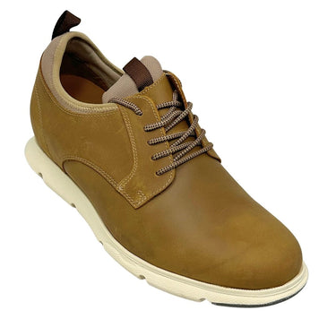 Elevator shoes height increase FSP0181 - 3.3 Inches Taller (Tan Brown) - Size 11 Only