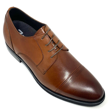 Elevator shoes height increase FSR0071 - 2.8 Inches Taller (Brown) - Size 11.5 Only