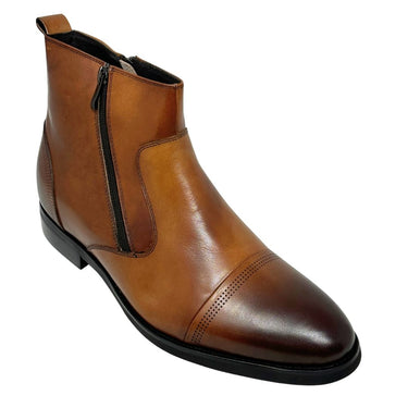 Elevator shoes height increase FSR0106 - 2.8 Inches Taller (Brown) - Size 11 Only