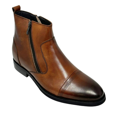 Elevator shoes height increase FSR0108 - 2.8 Inches Taller (Brown) - Size 9 Only
