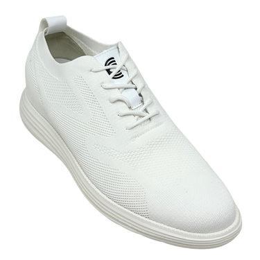 Elevator shoes height increase FSS0080 - 2.8 Inches Taller (White) - Size 10 Only
