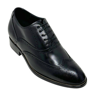 Elevator shoes height increase FST0077 - 3 Inches Taller (Black) - Size 10 Only