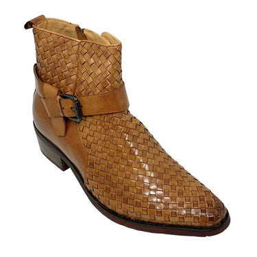 Elevator shoes height increase FST0079 - 3.3 Inches Taller (Light Brown) - Size 9.5 Only