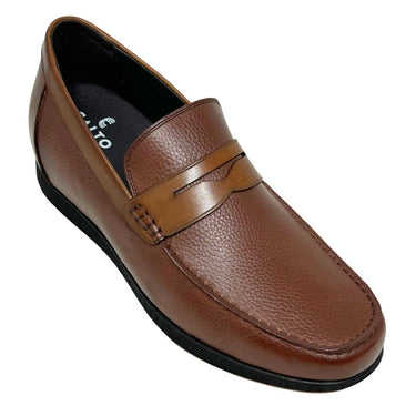 Elevator shoes height increase FST0086 - 2.4 Inches Taller (Brown) - Size 7 Only