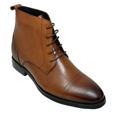 Elevator shoes height increase FST0094 - 2.8 Inches Taller (Dark Brown) - Size 10.5 Only