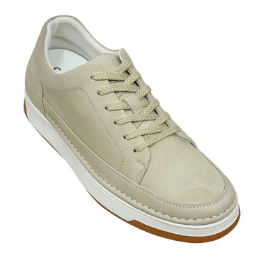 Elevator shoes height increase FST0099 - 2.6 Inches Taller (Beige) - Size 8.5 Only