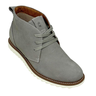 Elevator shoes height increase FSU0085 - 2.6 Inches Taller (Grey) - Size 8 Only