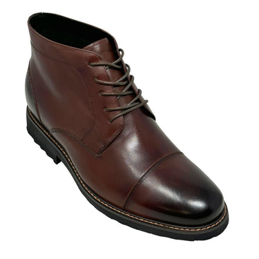Elevator shoes height increase FSZ0193 - 3.2 Inches Taller (Dark Brown) - Size 12 Only