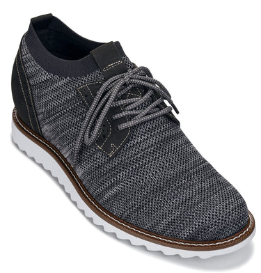 Elevator shoes height increase CALTO - J1503 - 3.2 Inches Taller (Grey)