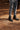 Elevator shoes height increase CALTO - K30523 - 3.3 Inches Taller (Black) - Woven High-Top Ankle Buckle Zipper Boots