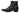 Elevator shoes height increase CALTO - K30523 - 3.3 Inches Taller (Black) - Woven High-Top Ankle Buckle Zipper Boots