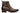 Elevator shoes height increase CALTO - K30525 - 3.3 Inches Taller (Coffee Brown) - Woven High-Top Buckle Zipper Ankle Boots