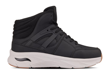 Elevator shoes height increase CALTO - S23411 - 3.2 Inches Taller (Black/Grey Sole) - High-Top Height-Boosting Sneaker