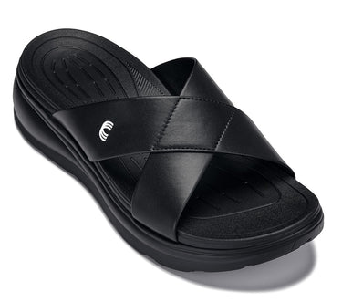 Elevator shoes height increase CALTO - X1652 - 2 Inches Taller (Black/Matte Black)