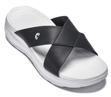 Elevator shoes height increase CALTO - X1654 - 2 Inches Taller (White/Matte Steel Grey)
