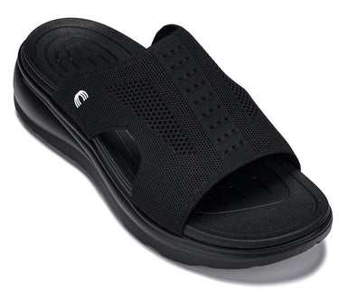 Elevator shoes height increase CALTO - X1657 - 2 Inches Taller (Black/Knitted Black)